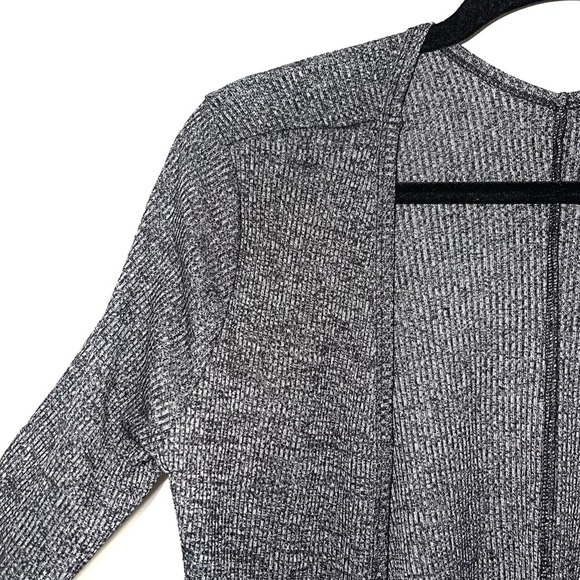 Aeropostale Cape Juby Dark Gray Ribbed Open Front Cardigan Small Women’s - Picture 3 of 12